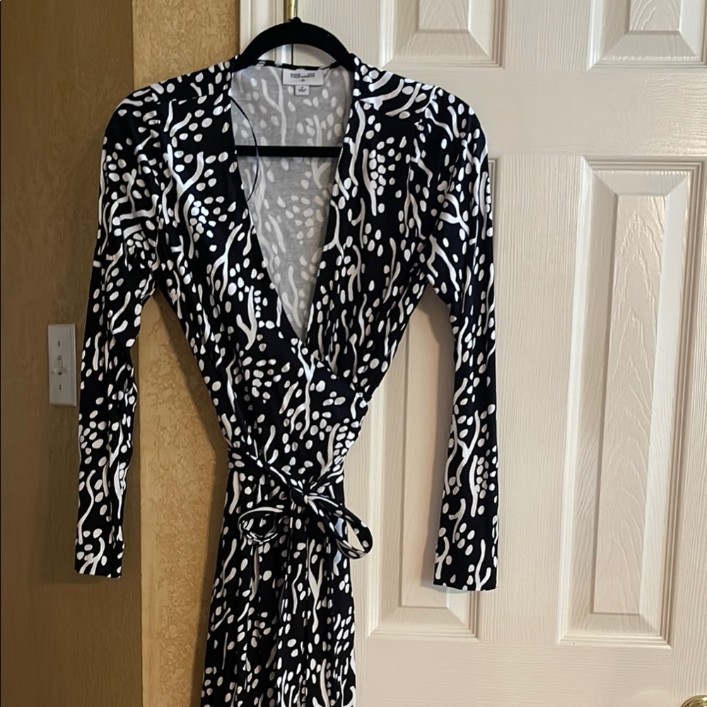 Diane Von Furstenberg for Target Black and White Midi Dress